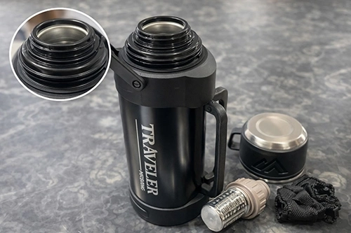 BUĞZ 1200 ml Çift Katmanlı Vakumlu Paslanmaz Çelik Termos
