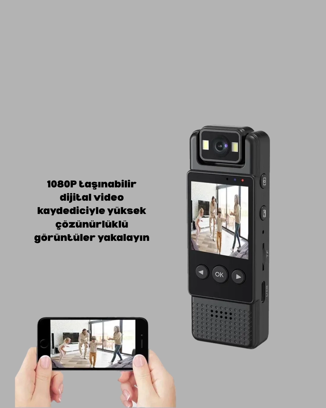 BUĞZ 128GB Destekli Hareket Algılamalı Mini Kamera