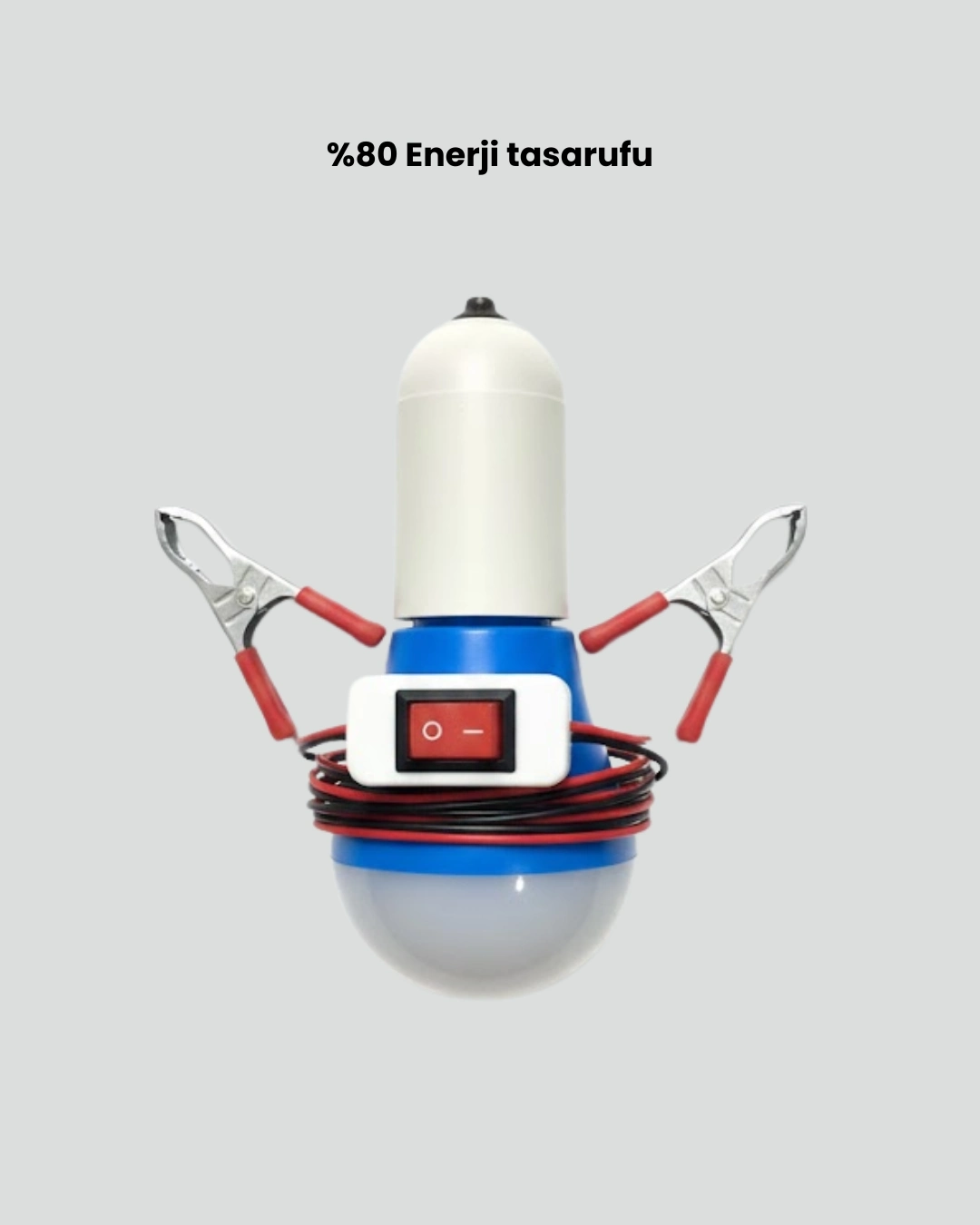 BUĞZ 12V LED Ampul Anahtarlı Kablolu Pratik Aydınlatma