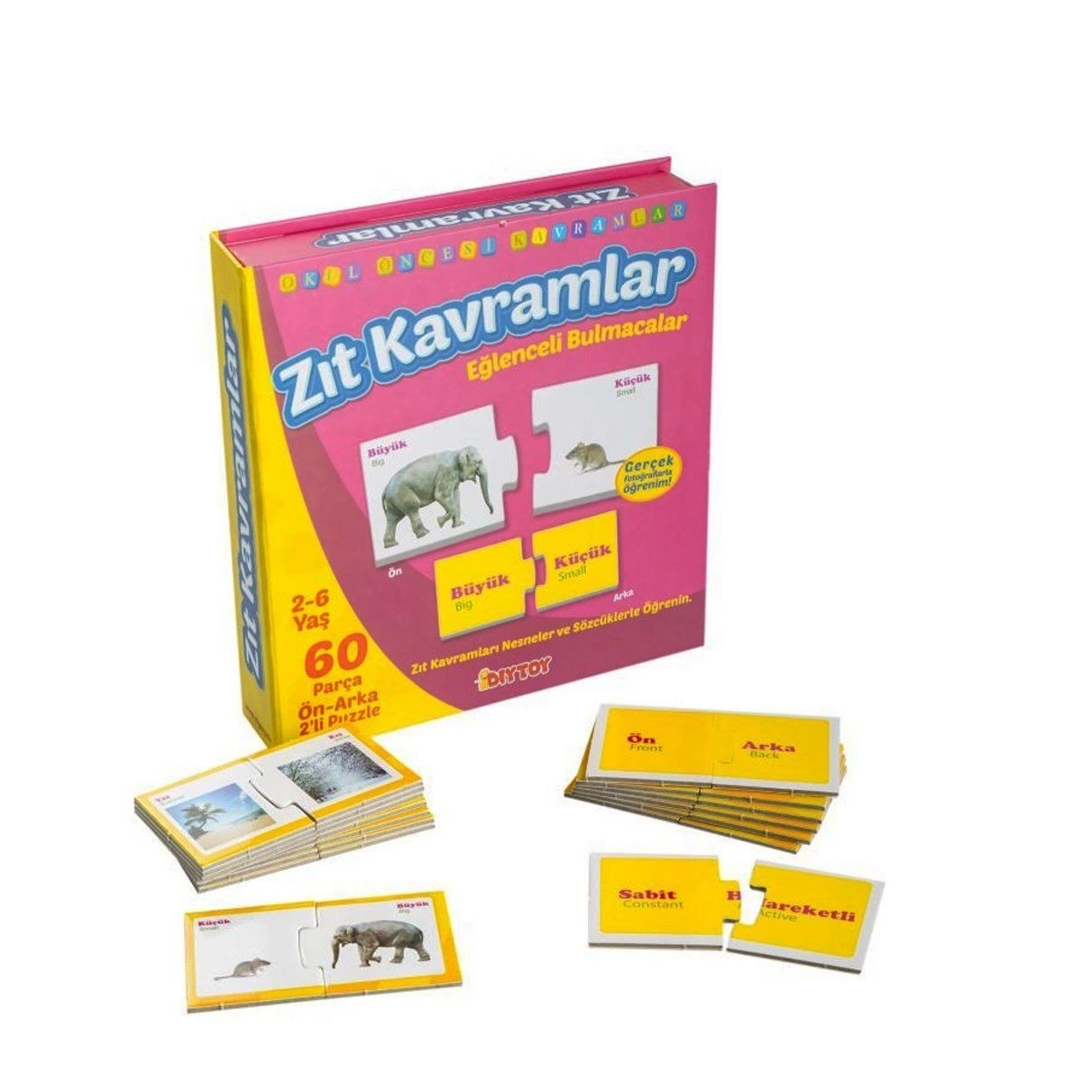 BUĞZ 1390 DıyToy, Eğlenceli Bulmacalar - Zıt Kavramlar / 2-6 yaş