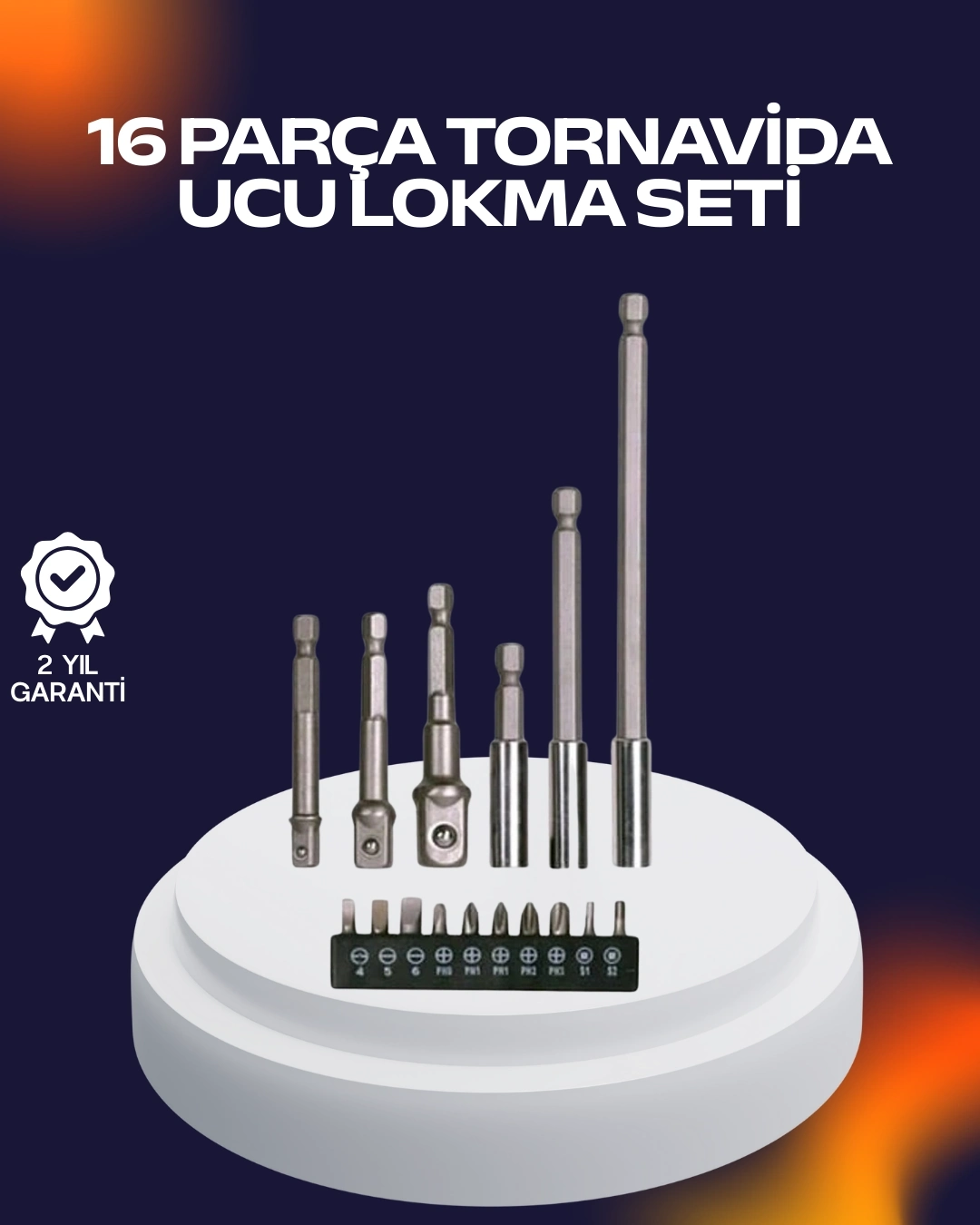 BUĞZ 16 Parça Usta İşçilik Bits Takımı Vida Sökme Takma Set
