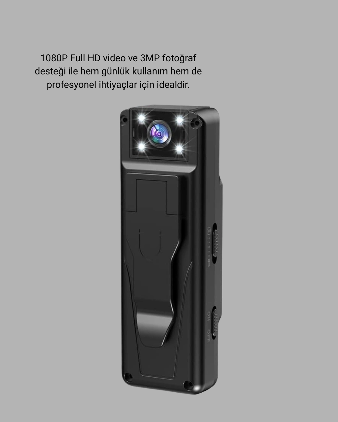 BUĞZ 180 Derece Dönebilen Mini Kamera Full HD TFT Ekran Hareket Sensörlü