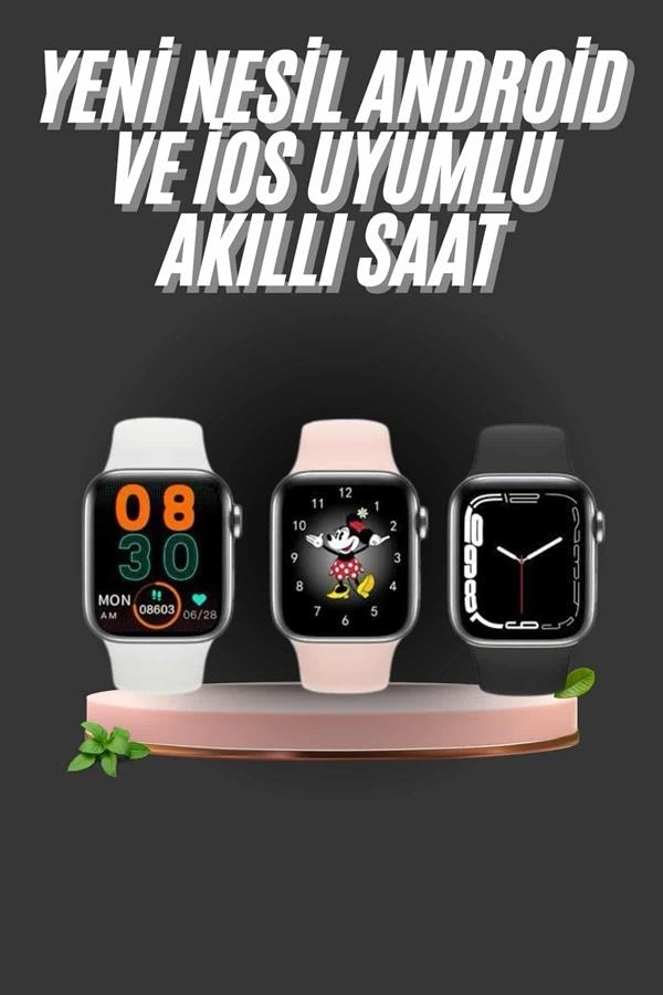 BUĞZ 1.83 İnç Akıllı Saat Android ve İOS Uyumlu Çağrı Cevaplayabilen Adımsayar GPS Takibi