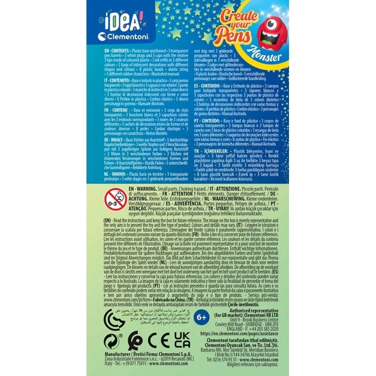 BUĞZ 18828 Idea Clemetoni - Mini Kalem Laboratuvarı - Canavarlar