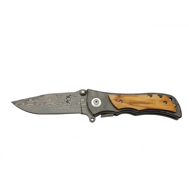 BUĞZ 2-32 Damascus Çakı 20 Cm Manuel, Kemerlikli