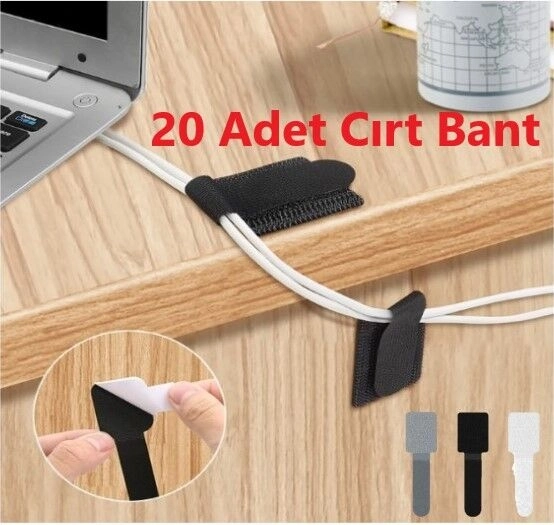 BUĞZ 20 Adet Kendinden Yapışkanlı Cırt Cırtlı Bant