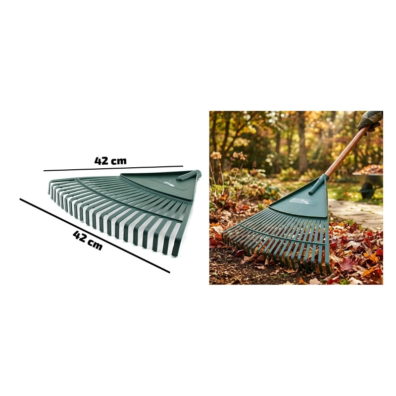 BUĞZ 20 Dişli Yaprak Tırmığı - Plastik - 42 cm Genişlik