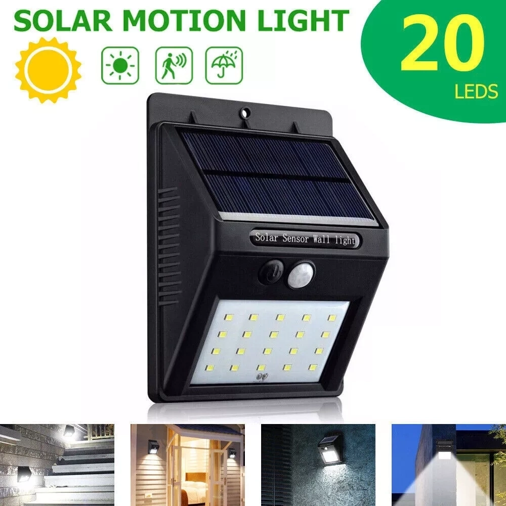 BUĞZ 20 Ledli Hareket Sensörlü Dış Mekan Solar Lamba BUĞZ 20 Ledli Hareket Sensörlü Dış Mekan Solar Lamba