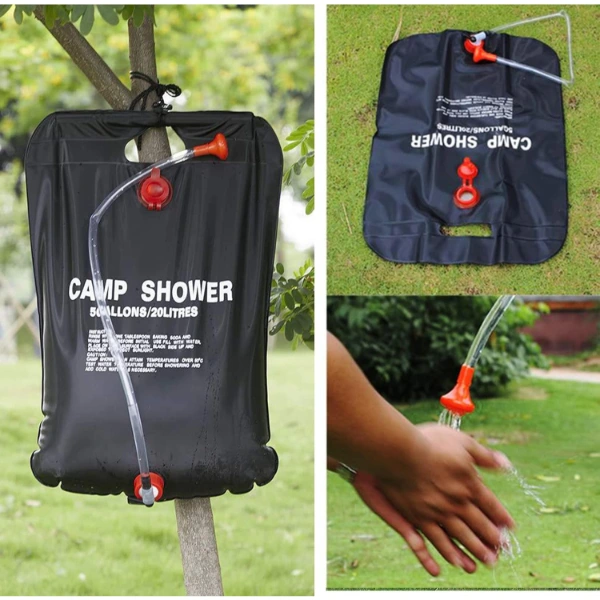 BUĞZ 20 LİTRE SOLAR ISITICILI KAMP DUŞ TORBASI