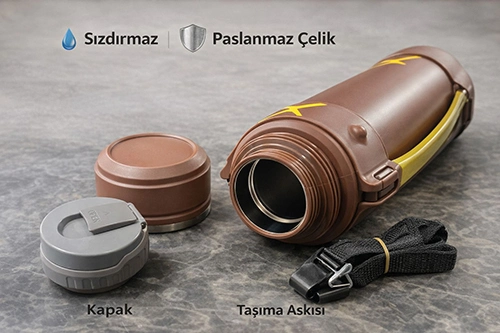 BUĞZ 2000 ML ÇİFT KATMANLI VAKUMLU PASLANMAZ ÇELİK TERMOS BUĞZ 2000 ML ÇİFT KATMANLI VAKUMLU PASLANMAZ ÇELİK TERMOS