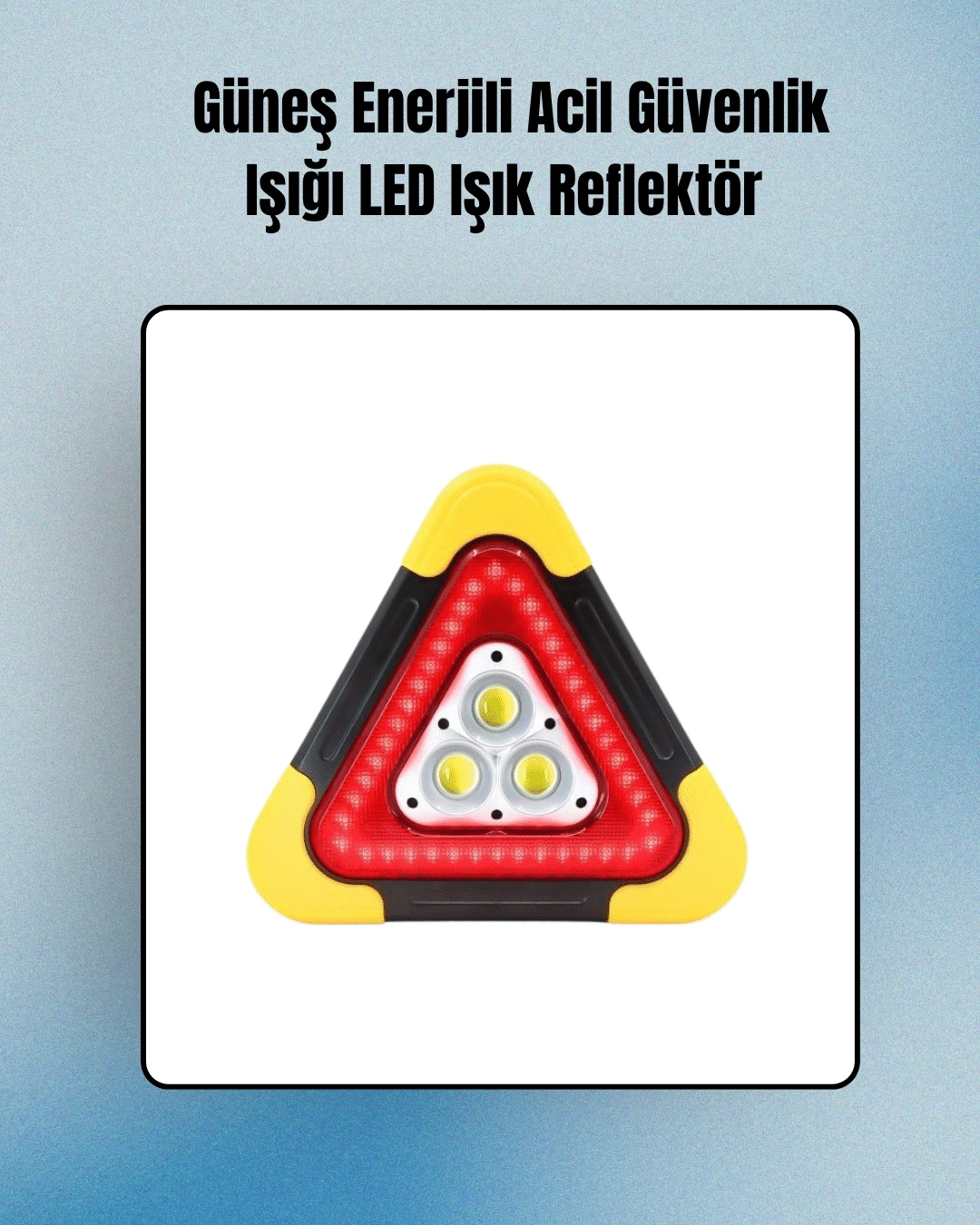 BUĞZ 2000mAh Kapasiteli Taşınabilir Üçgen Park Lambası