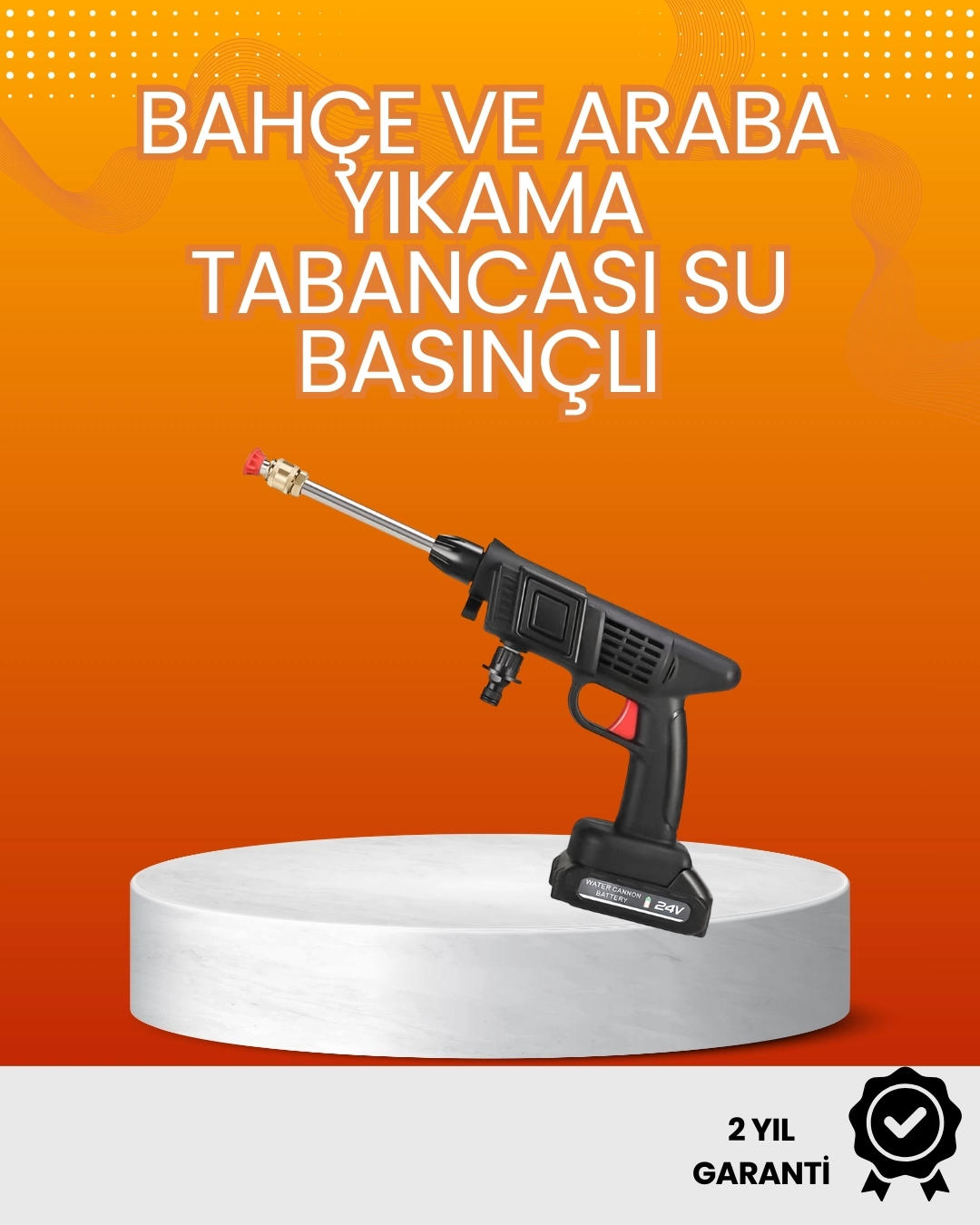 BUĞZ 2025 Model 48V Şarjlı Basınçlı Yıkama Tabancası Orijinal Seri