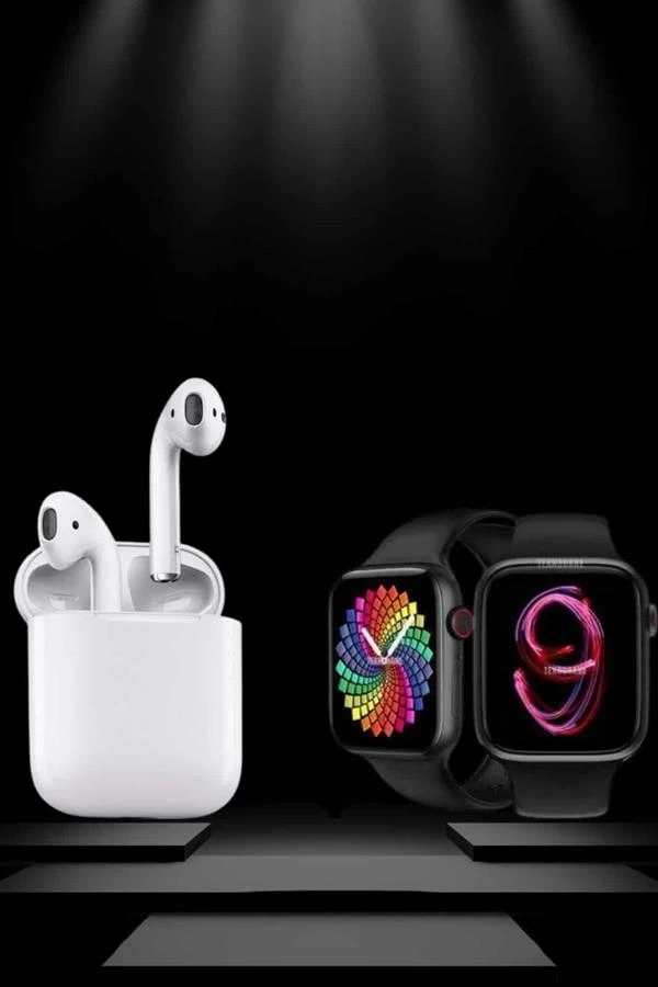 BUĞZ 2025 Model Akıllı Saat ve 2.Nesil TWS Bluetooth Kulaklık ANC Özelliği Amoled Ekran