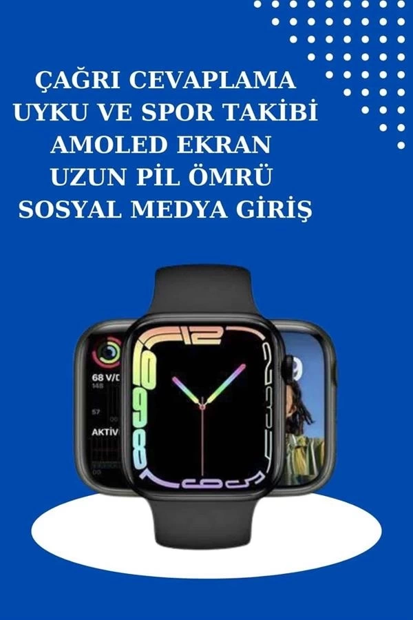 BUĞZ 2025 Model Akıllı Saat ve 2.Nesil TWS Bluetooth Kulaklık ANC Özelliği Amoled Ekran