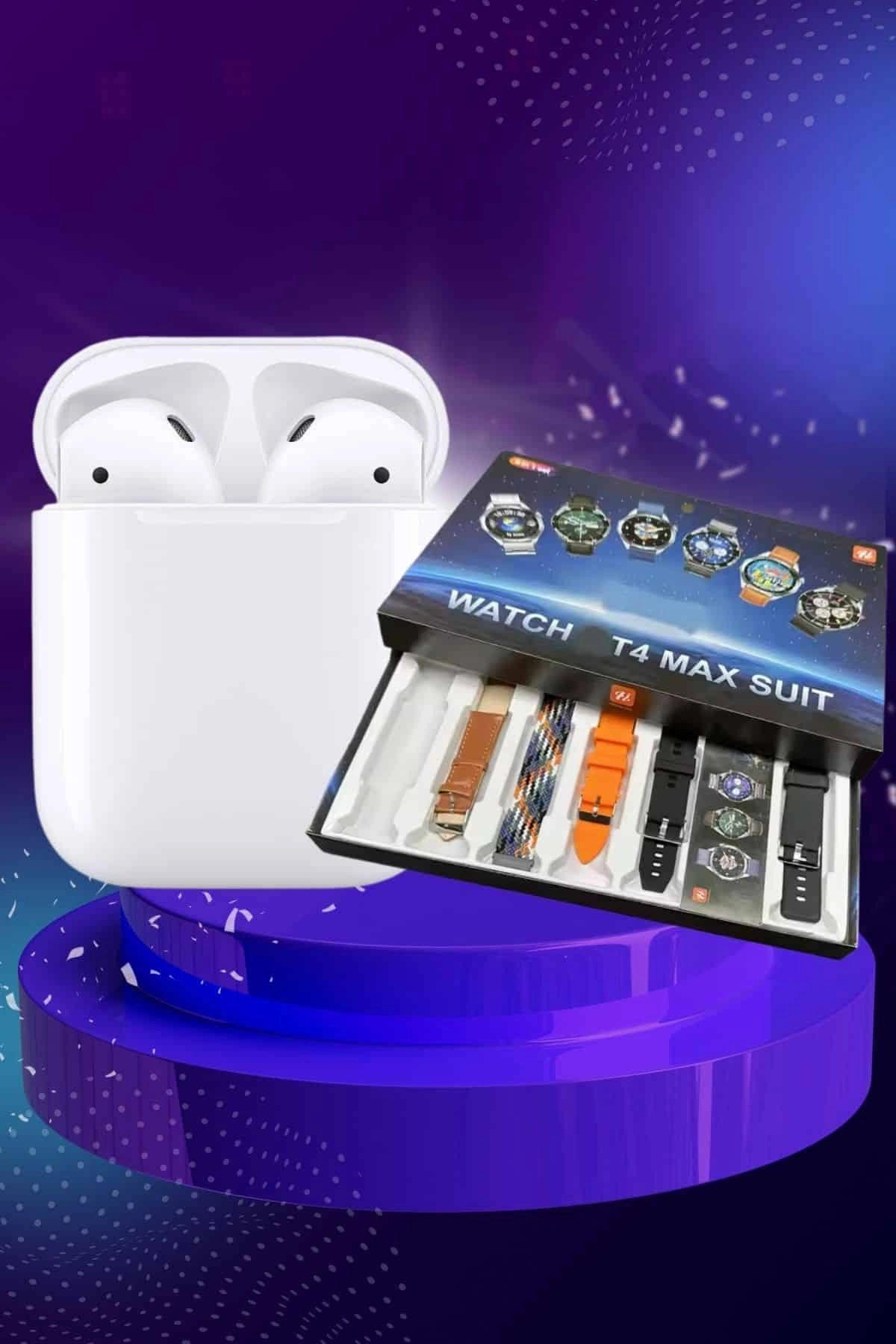 BUĞZ 2025 Model Akıllı Saat ve 2.Nesil TWS Bluetooth Kulaklık Yüksek Ses Kaliteli