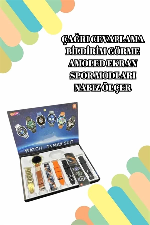 BUĞZ 2025 Model Çok Kordonlu Akıllı Saat ve Bluetooth Kulaklık El Fenerli