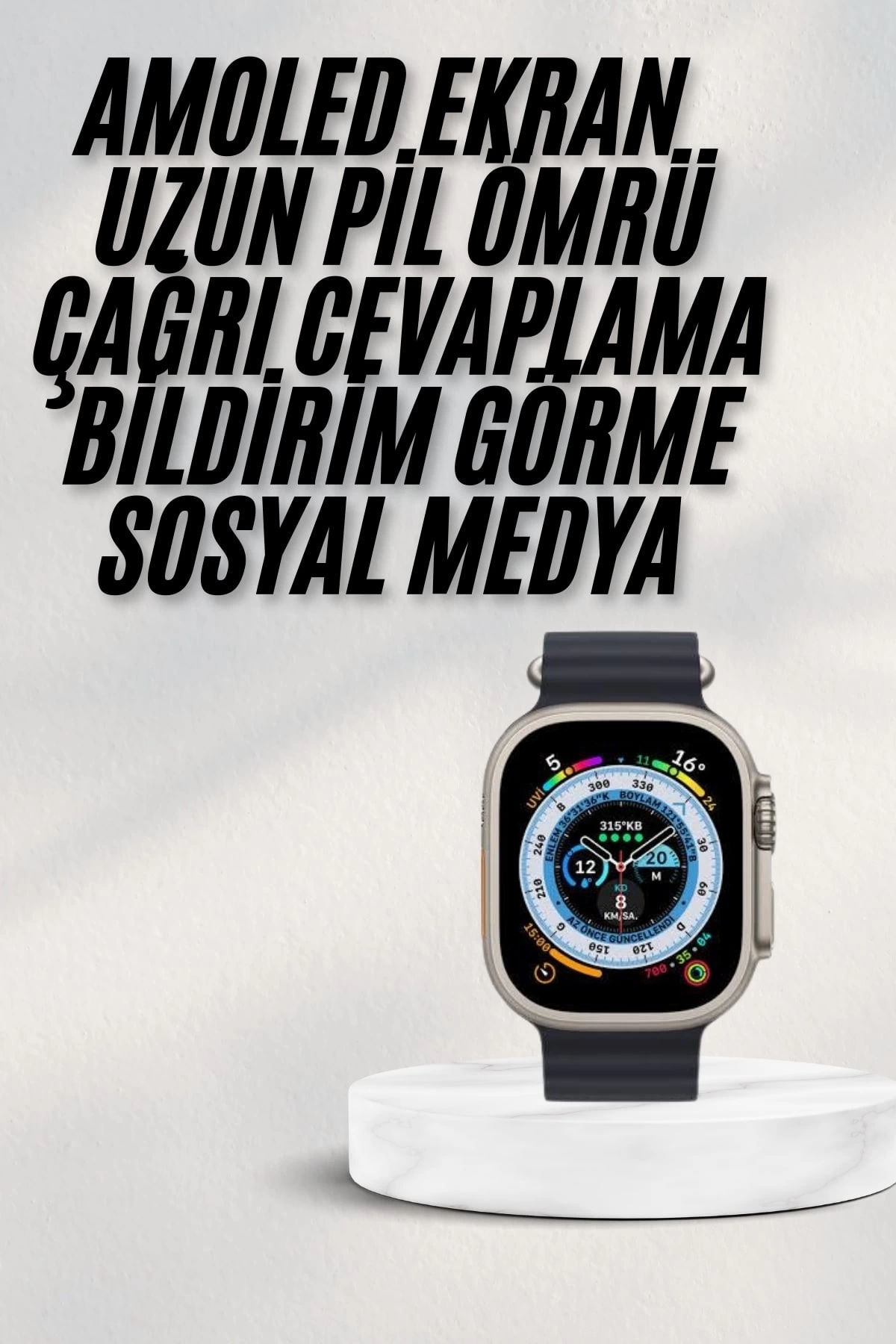 BUĞZ 2025 Yeni Model Akıllı Saat Android ve İOS Uyumlu Çağrı Cevaplama BUĞZ 2025 Yeni Model Akıllı Saat Android ve İOS Uyumlu Çağrı Cevaplama