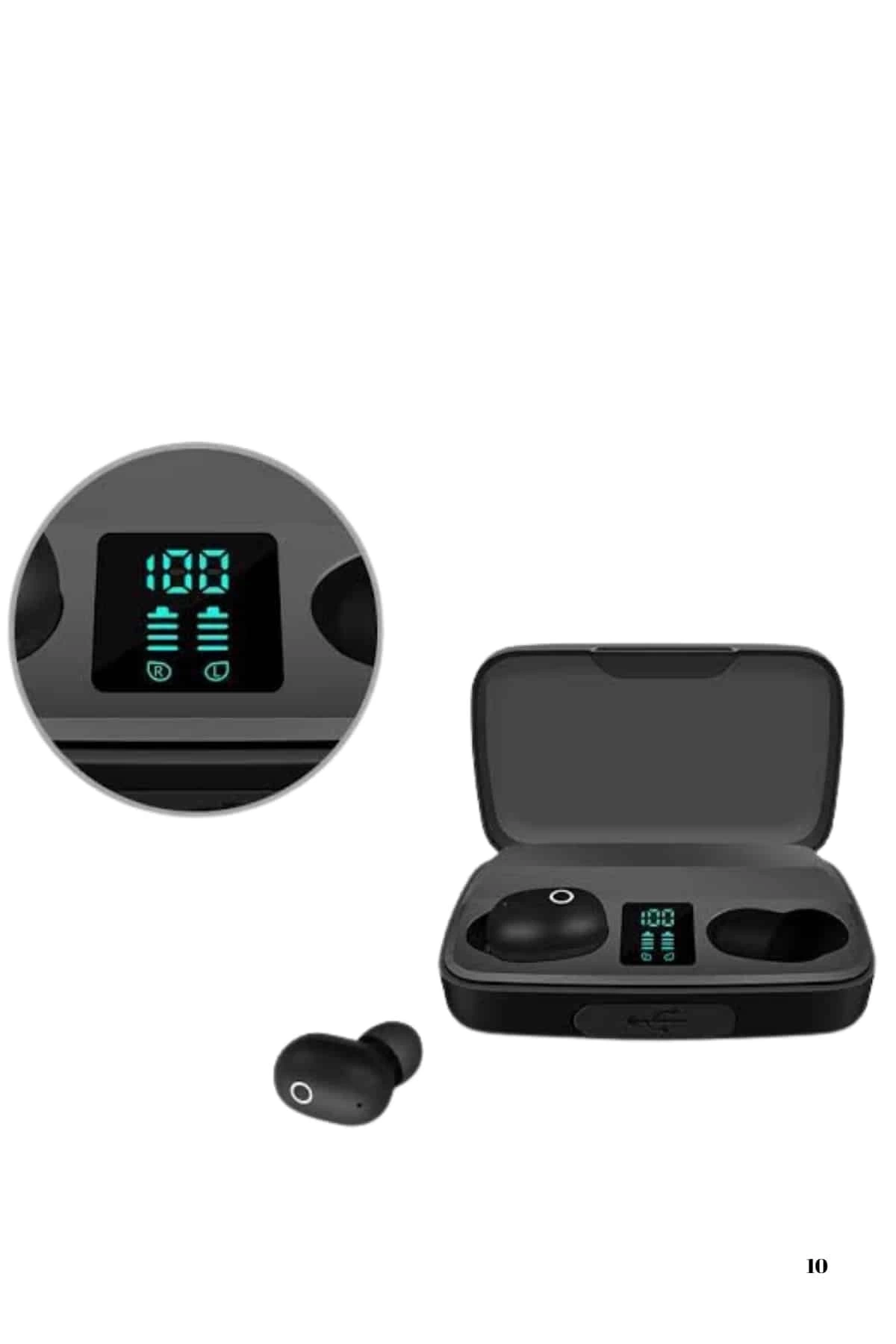 BUĞZ 2025 Yeni Model Bluetooth Kulaklık Stereo TWS Kulaklık 5.0 Bluetooth Yüksek Ses Kaliteli