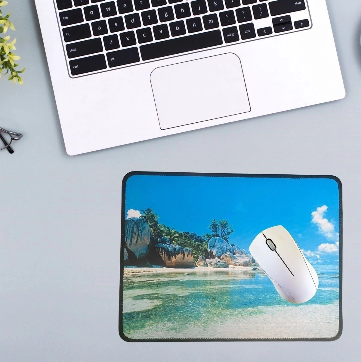 BUĞZ 25x32 cm Küçük Boy Mouse Pad Manzara Ada