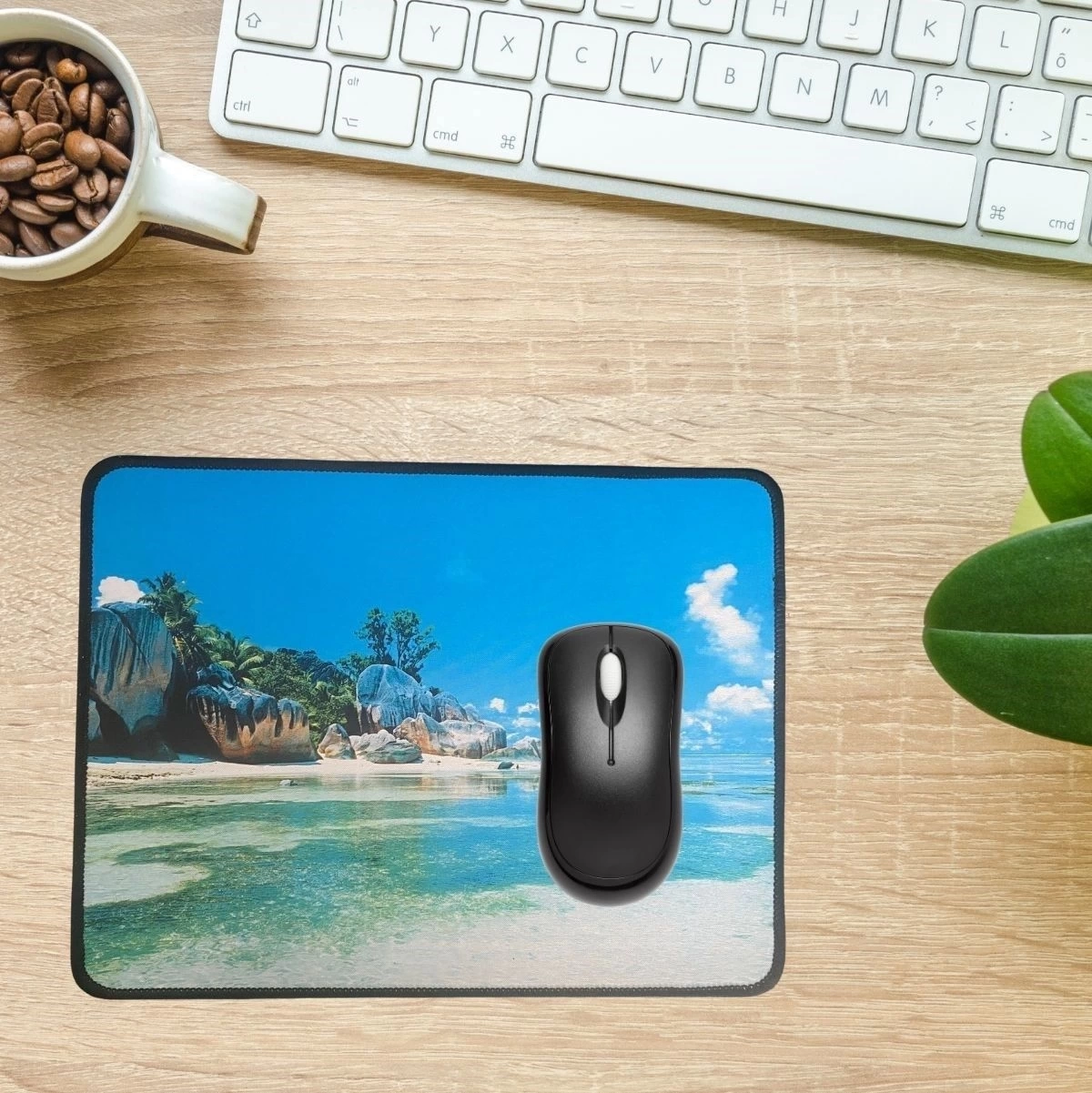 BUĞZ 25x32 cm Küçük Boy Mouse Pad Manzara Ada