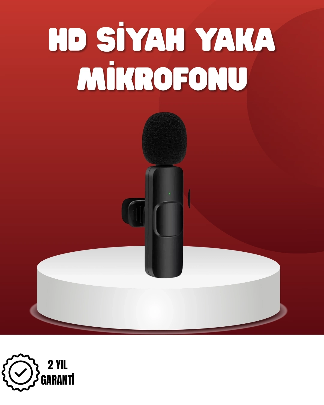 BUĞZ 2’li Kablosuz Yaka Mikrofonu iPhone İçin Profesyonel Video Ses