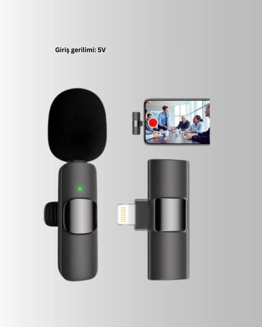 BUĞZ 2’li Kablosuz Yaka Mikrofonu iPhone İçin Profesyonel Video Ses