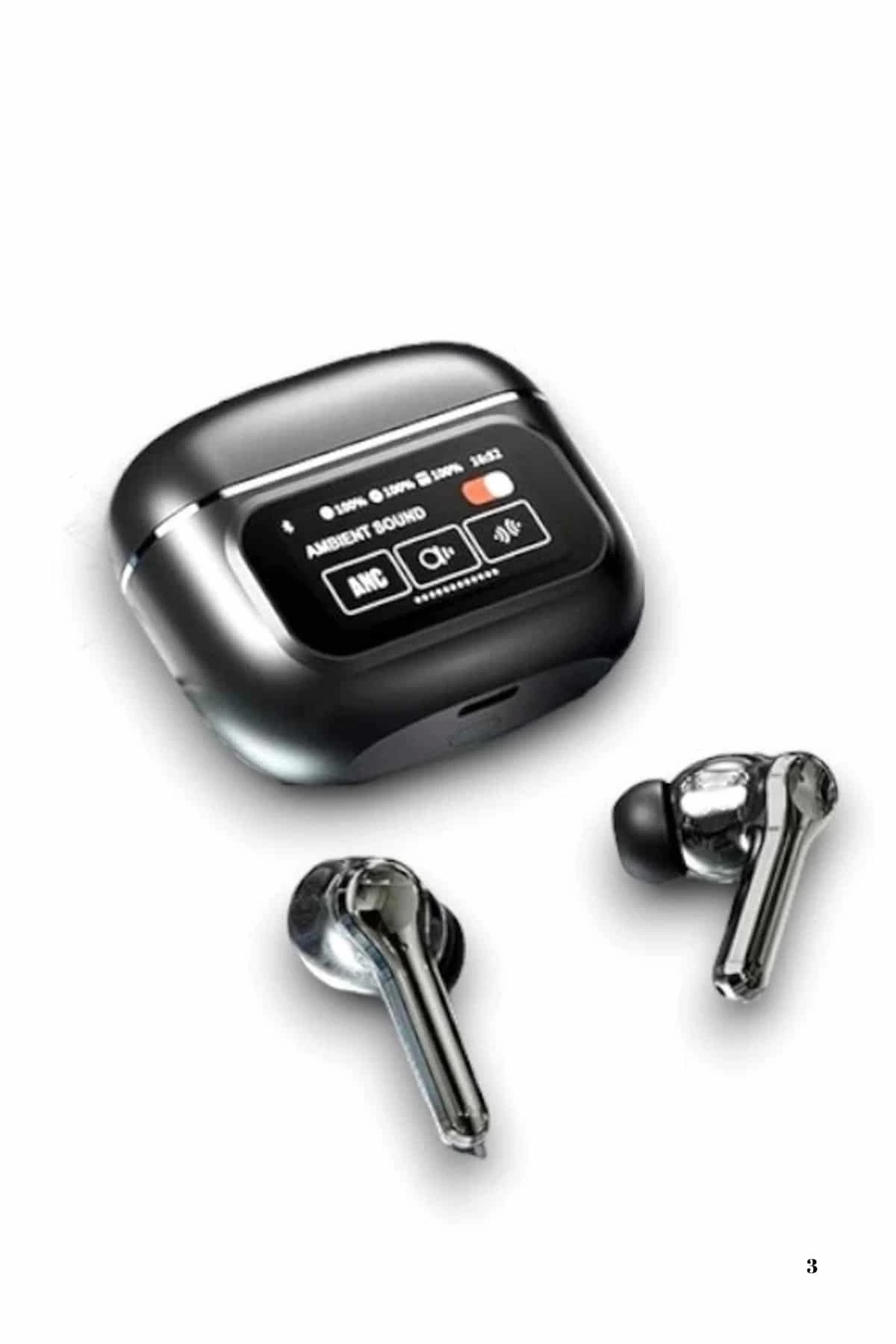 BUĞZ 2.Nesil Pro Ekranlı Sesli Görüşme Yapabilen Kablosuz Bluetooth Kulaklık BUĞZ 2.Nesil Pro Ekranlı Sesli Görüşme Yapabilen Kablosuz Bluetooth Kulaklık
