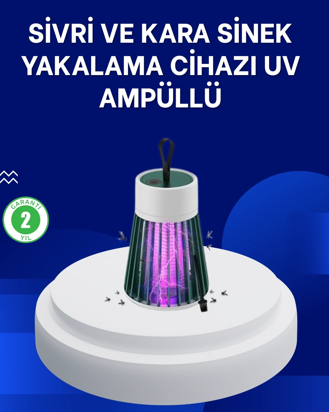 BUĞZ 2’si 1 Arada LED Işıklı Elektrikli Böcek Öldürücü
