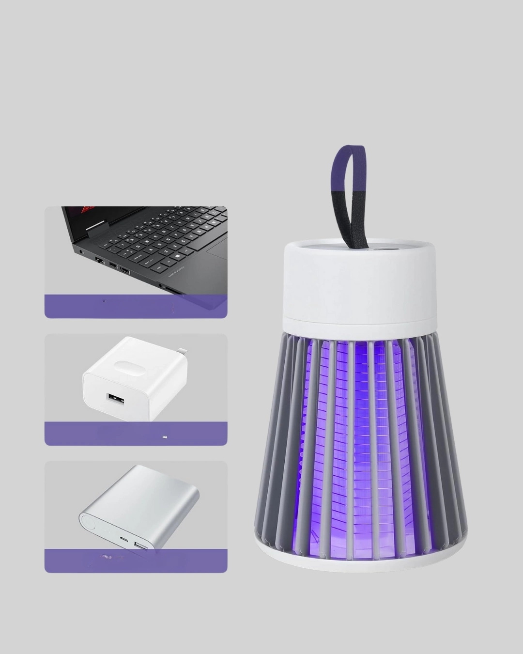 BUĞZ 2’si 1 Arada LED Işıklı Elektrikli Böcek Öldürücü