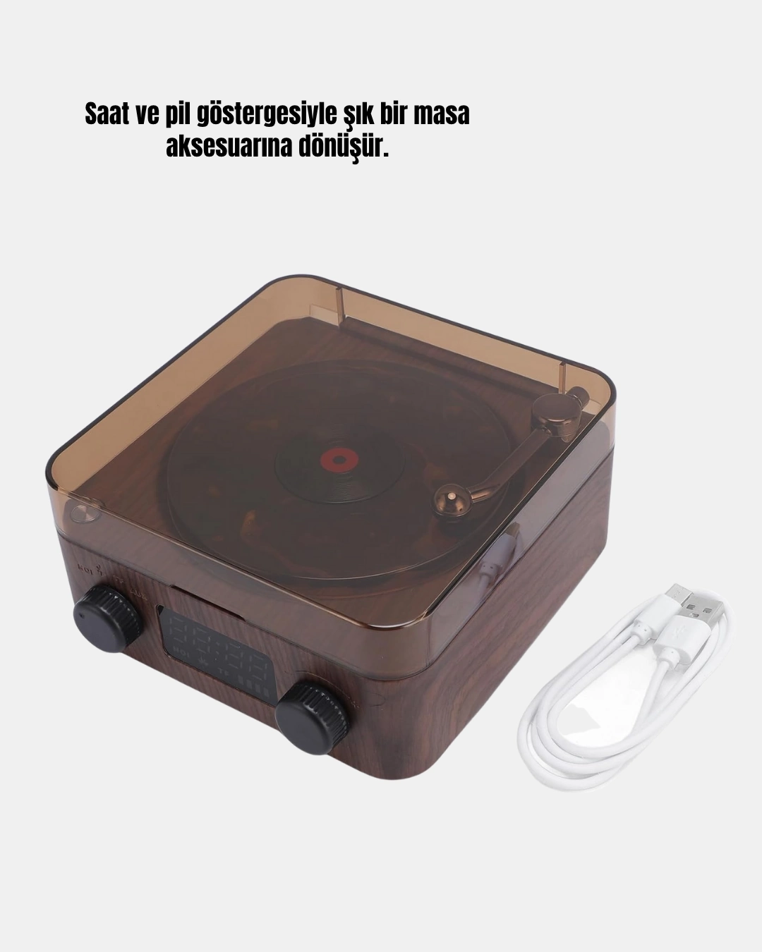 BUĞZ 3-1 Arada Gece Lambalı Bluetooth Hoparlör – Saat Ekranlı Stereo Ses