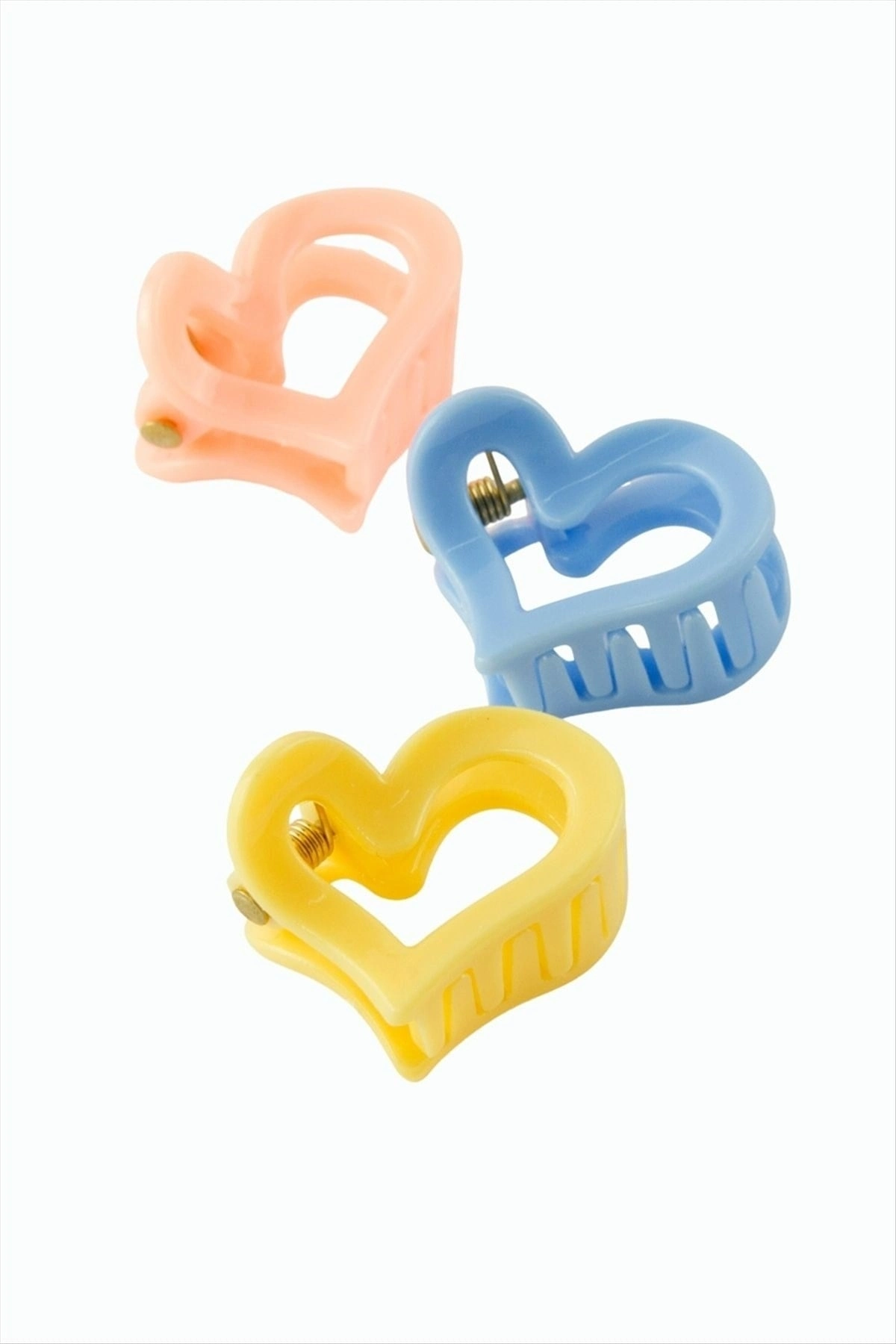 BUĞZ 3 Adet Kalp Mandal Toka 2 cm