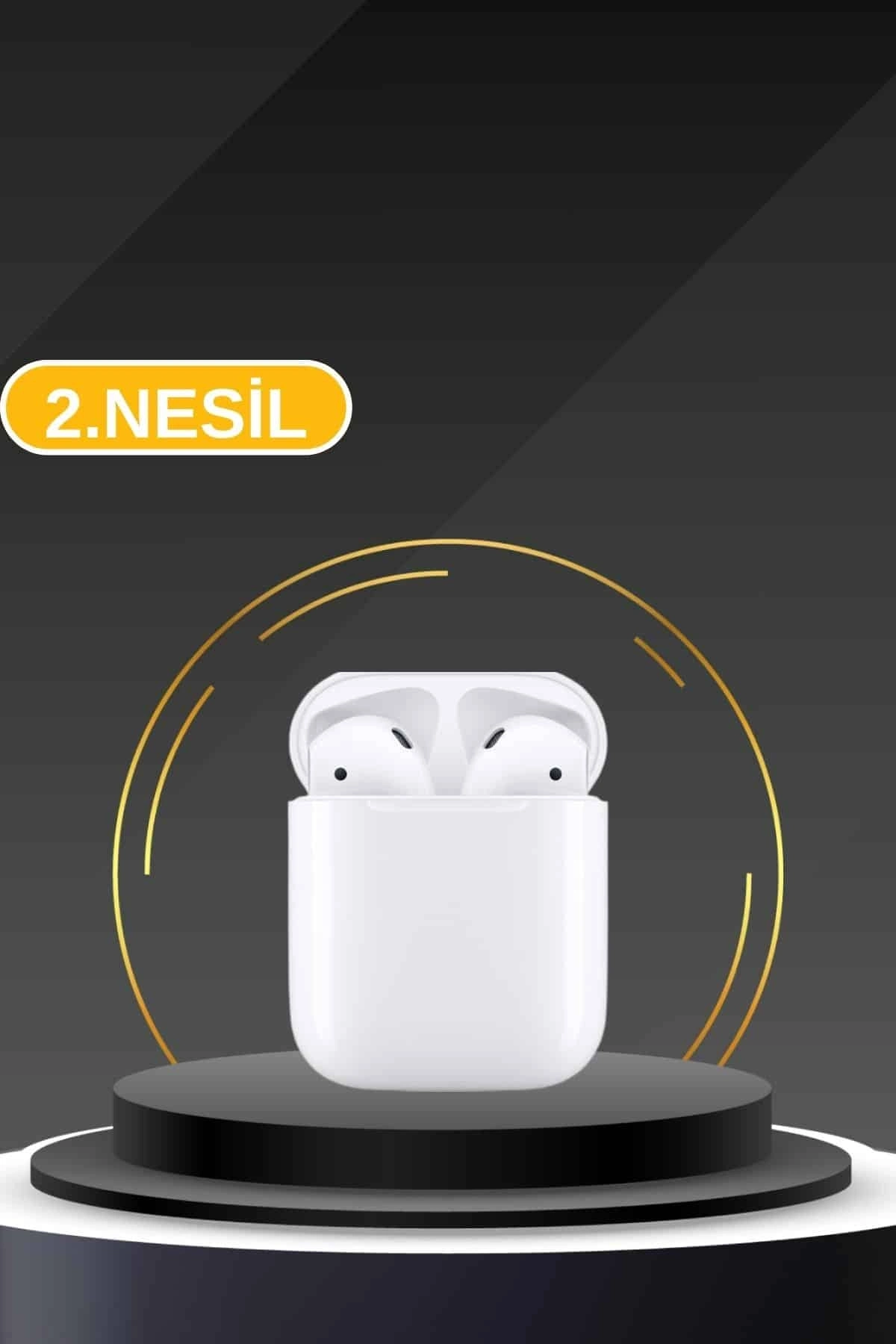 BUĞZ 3 Kordonlu Dokunmatik Ekran Akıllı Saat ve 2.Nesil Kablosuz Bluetooth Kulaklık ANC/ENC