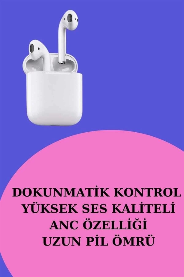 BUĞZ 3 Kordonlu Dokunmatik Ekran Akıllı Saat ve 2.Nesil Kablosuz Bluetooth Kulaklık ANC/ENC