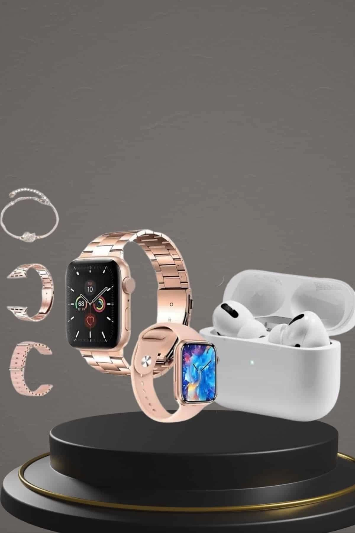 BUĞZ 3 Kordonlu Pembe Amoled Ekran Akıllı Saat ve Yeni Nesil Pro Kablosuz Bluetooth Kulaklık ANC/ENC BUĞZ 3 Kordonlu Pembe Amoled Ekran Akıllı Saat ve Yeni Nesil Pro Kablosuz Bluetooth Kulaklık ANC/ENC