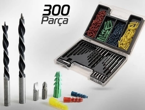 BUĞZ 300 Parça Dübel ve Matkap Ucu Seti