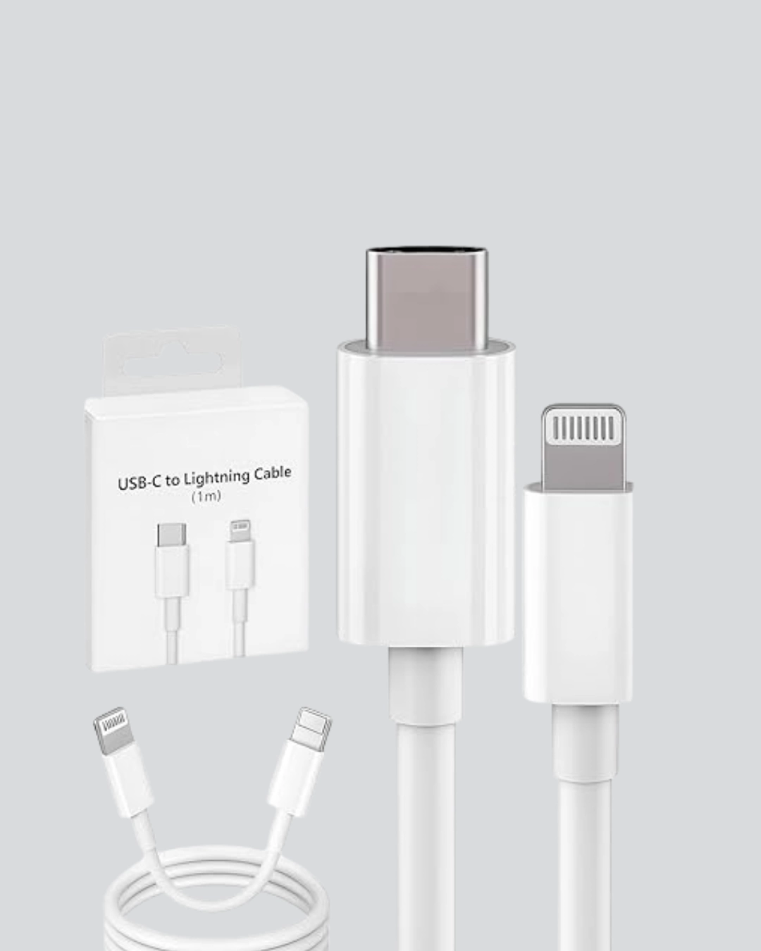 BUĞZ 30W Type-C Lightning Hızlı Şarj Kablosu 1.2m iPhone Uyumlu