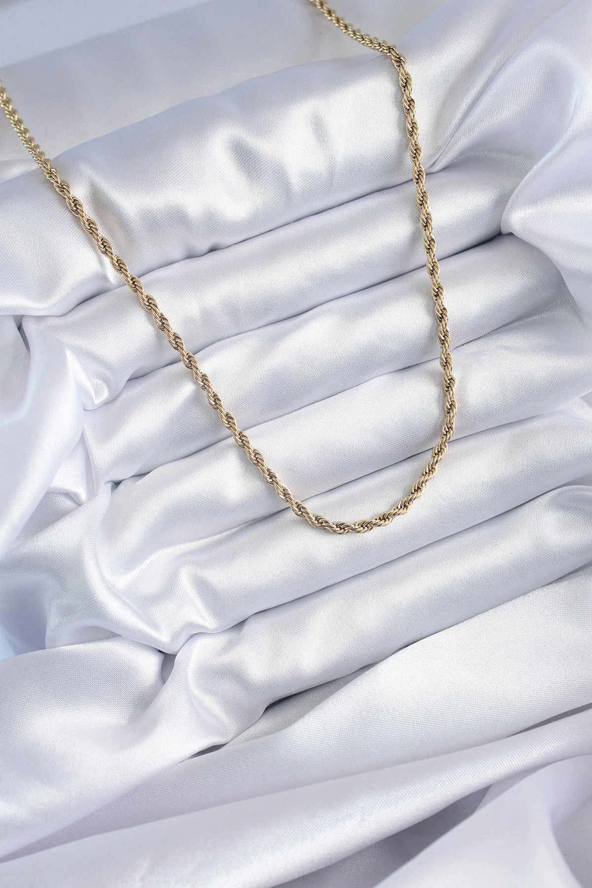 BUĞZ 316L ÇELİK GOLD RENK 60 CM BURGU MODEL KADIN KOLYE - BUĞZ BUĞZ 316L ÇELİK GOLD RENK 60 CM BURGU MODEL KADIN KOLYE - BUĞZ