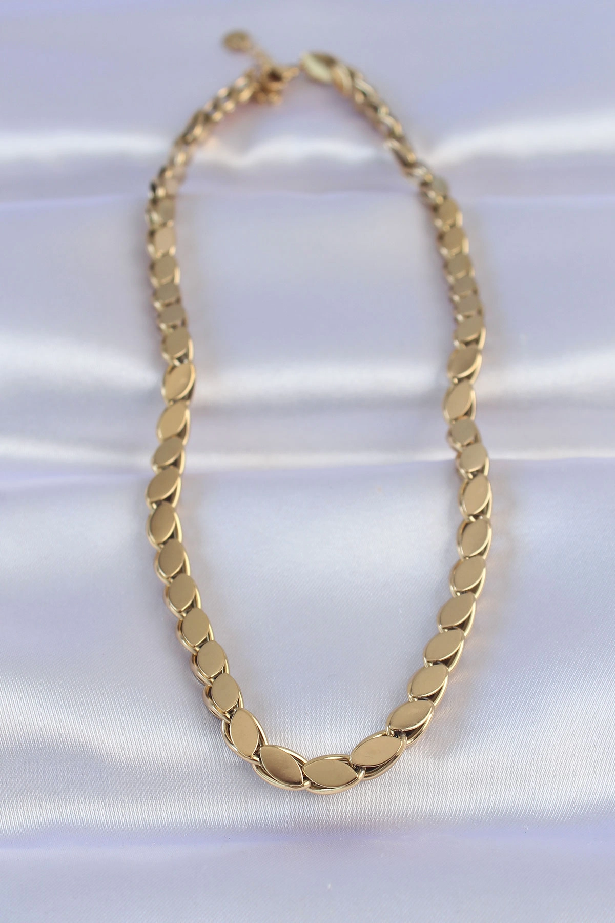 BUĞZ 316L ÇELİK GOLD RENK ARPA MODEL KOLYE - BUĞZ BUĞZ 316L ÇELİK GOLD RENK ARPA MODEL KOLYE - BUĞZ