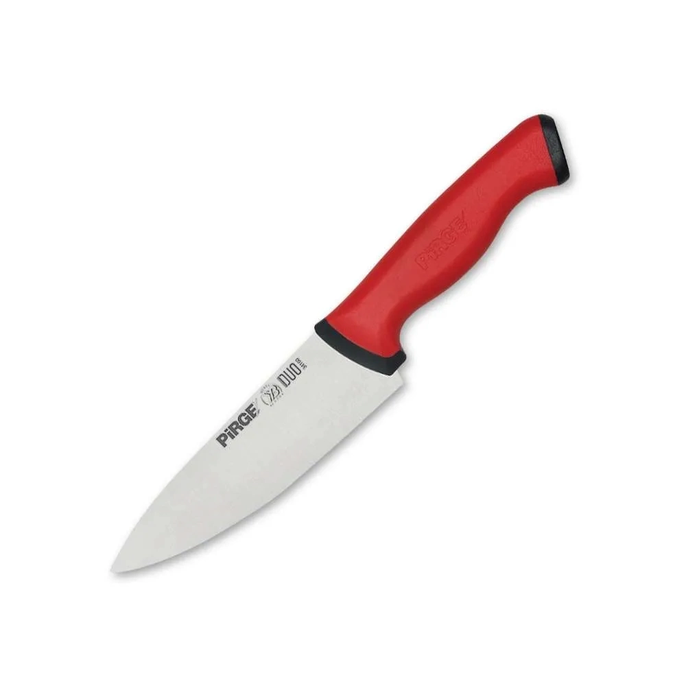 BUĞZ 34159 Duo Şef Bıçağı 16 Cm - Kırmızı Kaymaz Sap BUĞZ 34159 Duo Şef Bıçağı 16 Cm - Kırmızı Kaymaz Sap
