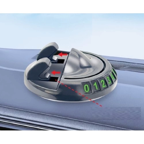 BUĞZ 360° Dönebilen Yapışkanlı Numaratörlü Araç Telefon Tutucu