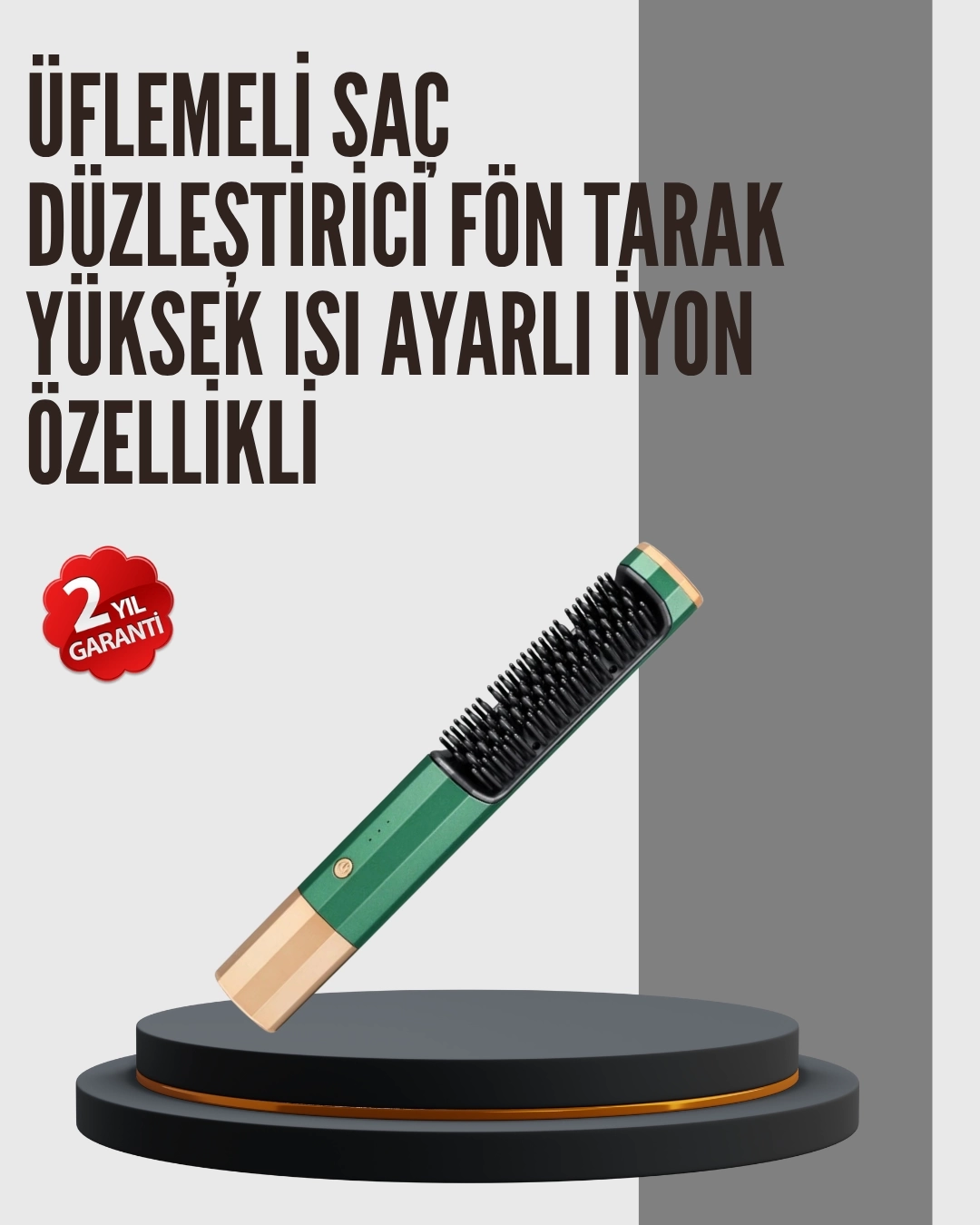 BUĞZ 360° Döner Kablolu Kompakt Saç Şekillendirme Seti