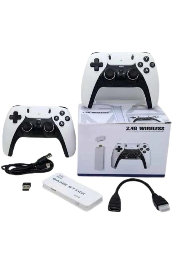 BUĞZ 3D 4K 2000 Oyunlu Game Stick Oyun Konsolu Çift Konsol