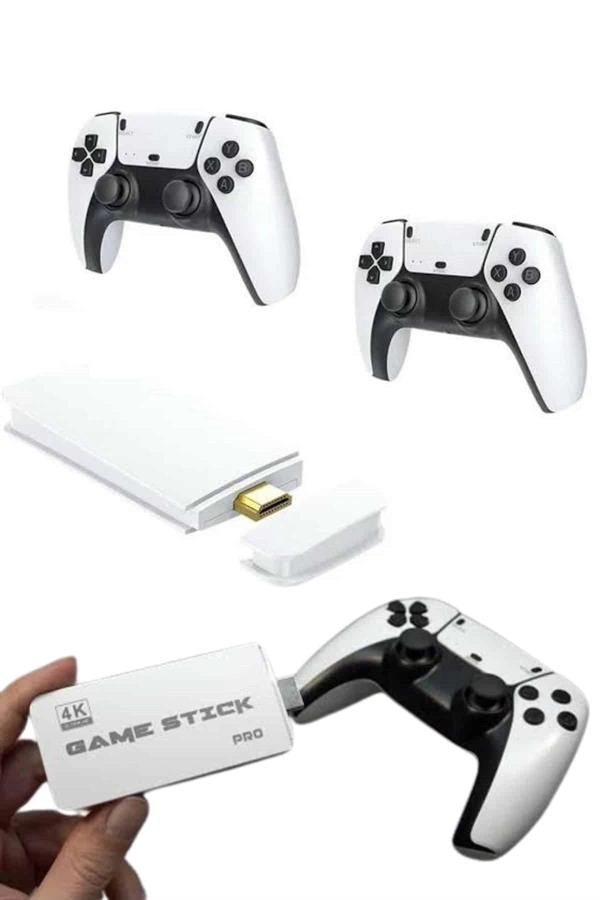 BUĞZ 3D 4K 2000 Oyunlu Game Stick Oyun Konsolu Çift Konsol