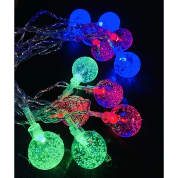 BUĞZ 3m 20 Led Kristal Top RGB Pilli