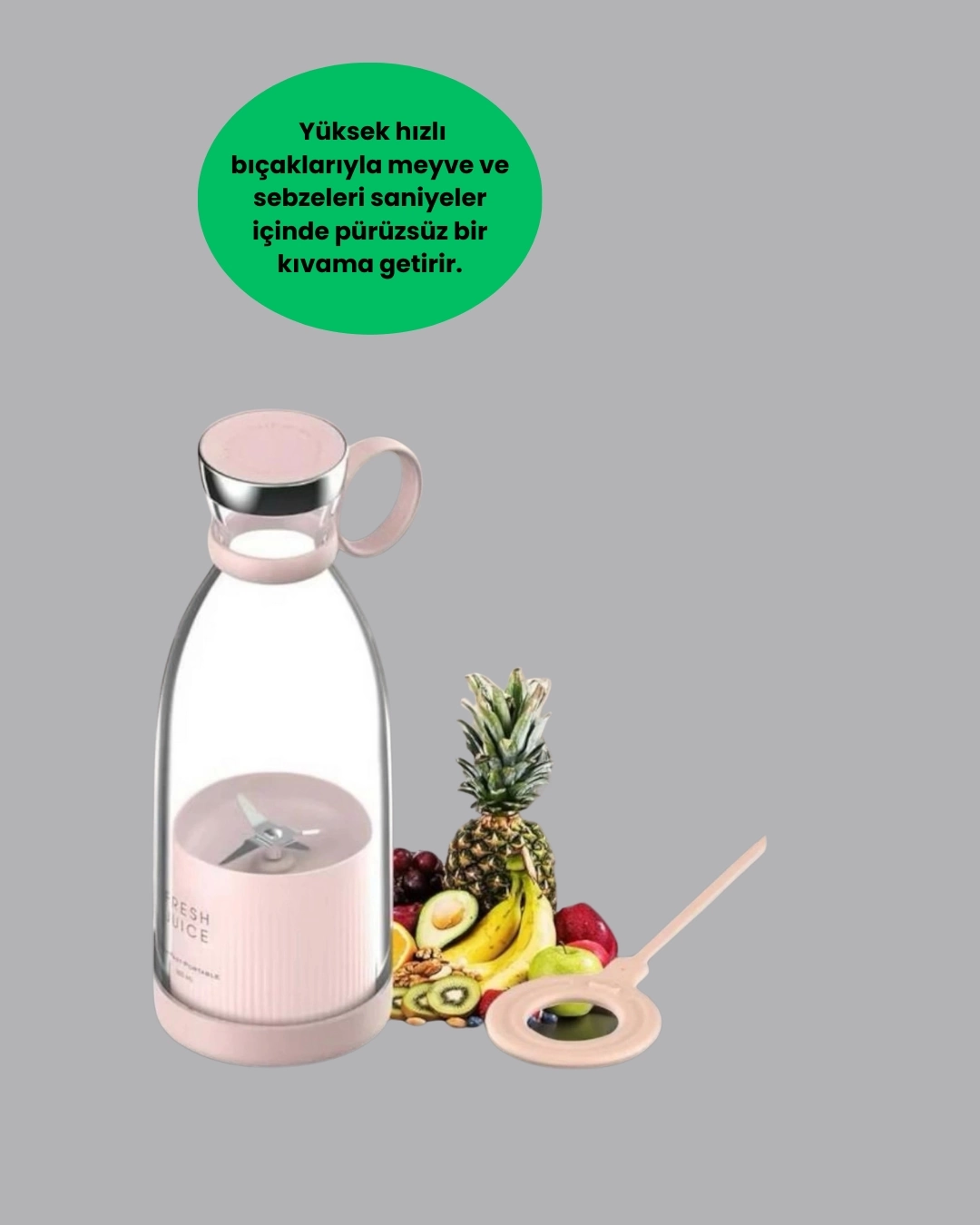 BUĞZ 4 Bıçaklı Gıda Sınıfı Paslanmaz Çelik Taşınabilir Blender BUĞZ 4 Bıçaklı Gıda Sınıfı Paslanmaz Çelik Taşınabilir Blender