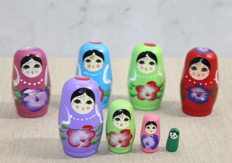 BUĞZ 4'lü Ahşap Matruşka Seti