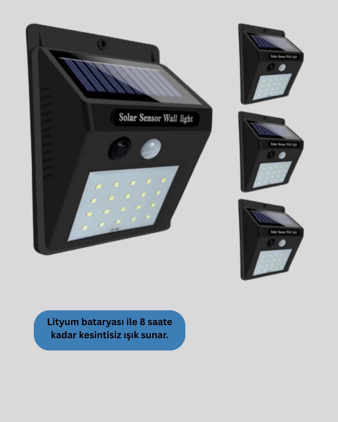 BUĞZ 4 Modlu Solar LED Bahçe ve Garaj Lambası BUĞZ 4 Modlu Solar LED Bahçe ve Garaj Lambası