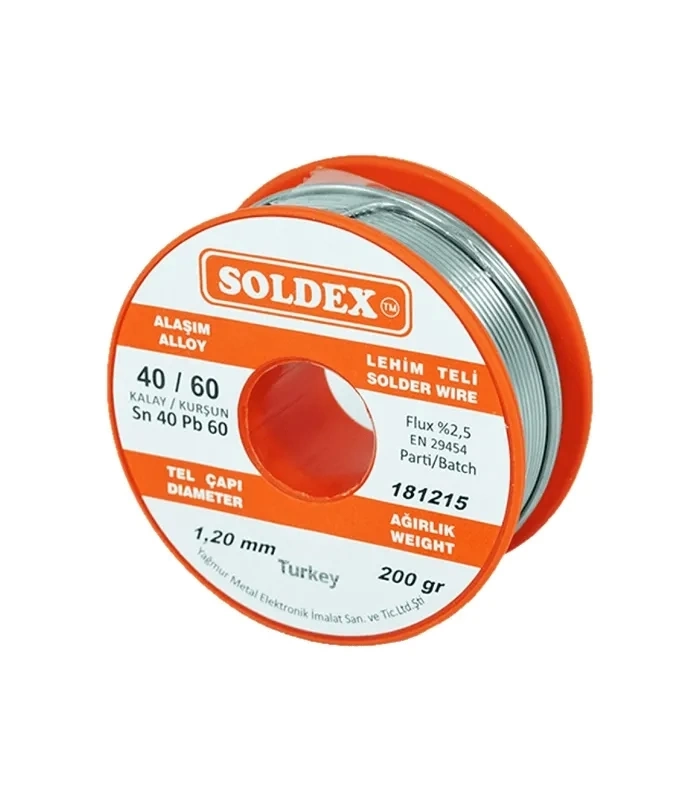 BUĞZ 40-60 Lehim Teli 200 Gr 1.6 Mm- Sn:40 / Pb:60