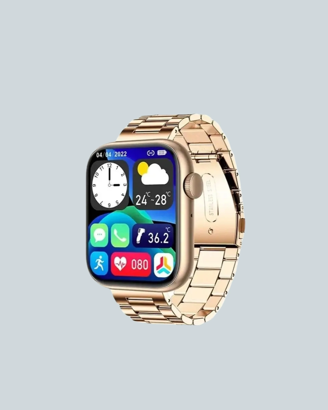 BUĞZ 41 mm Kavisli Kasa Akıllı Saat IOS ve Android Uyumlu