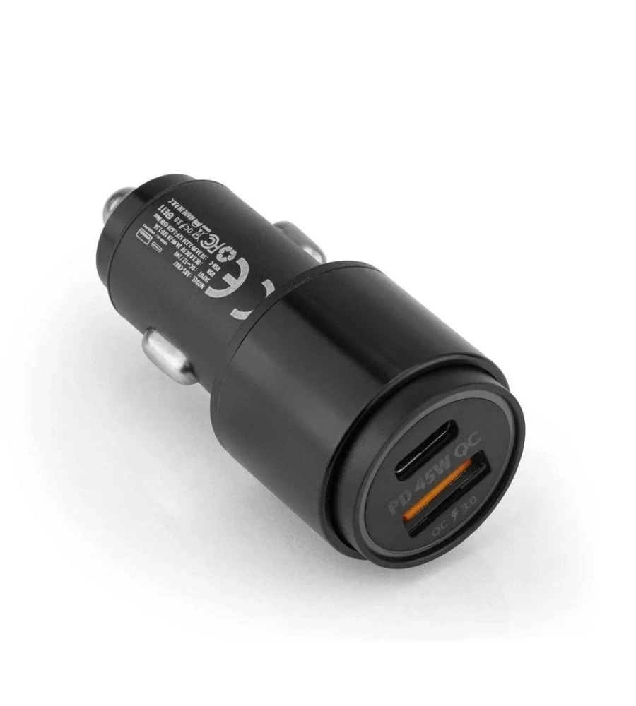 BUĞZ 45W PD USB Oto Şarj Kafa Hızlı Şarj Çakmaklık Adaptörü, USB-C ve USB-A Çıkışlı, iPhone ve Android Uyumlu